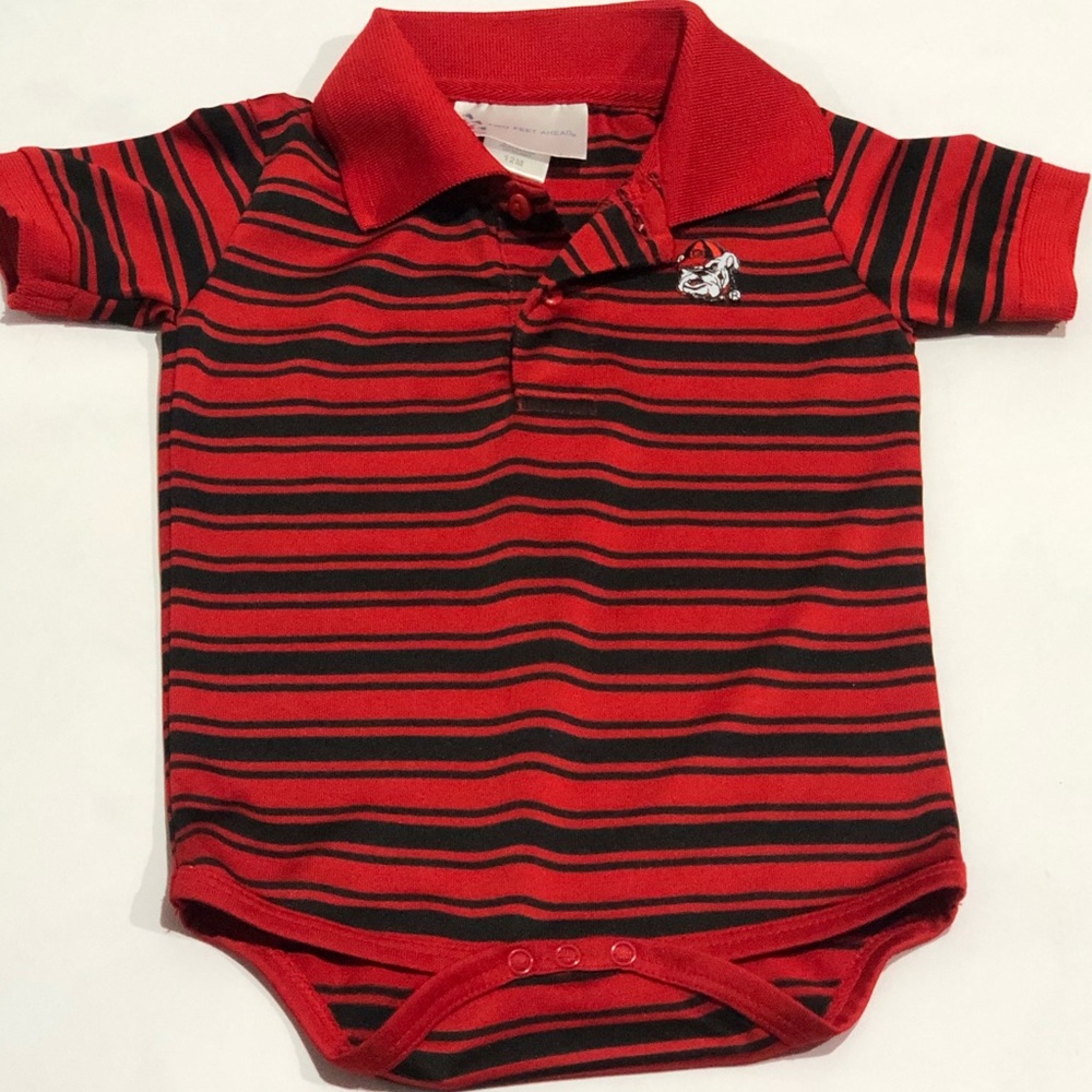 Georgia Bulldog onesie 12 months